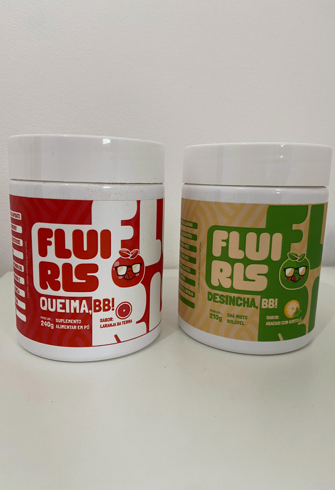Fluiris Queima BB 210g – suplemento em pó sabor laranja da terra para queima de gordura e energia natural